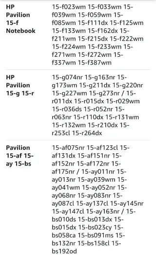Caricabatterie compatibile HP EliteBook Pavilion Zbook