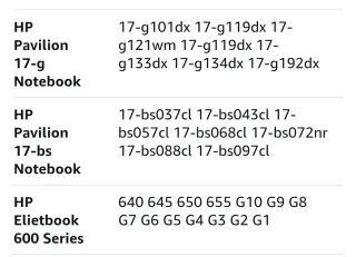 Caricabatterie compatibile HP EliteBook Pavilion Zbook