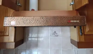 Campana extractora metal cobre