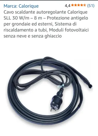 Cavo Scaldante Calorique SLL 30W/m 8m