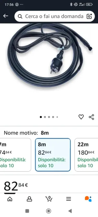 Cavo Scaldante Calorique SLL 30W/m 8m