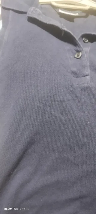 Polo sin mangas Lacoste azul marino