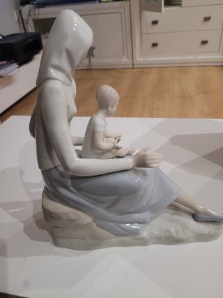 Figura Nao Lladro Madre e Hijo