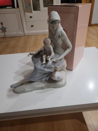 Figura Nao Lladro Madre e Hijo