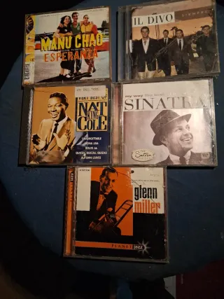 Lote 5 CDs: Manu , Nat King Cole,grem Miller Anton