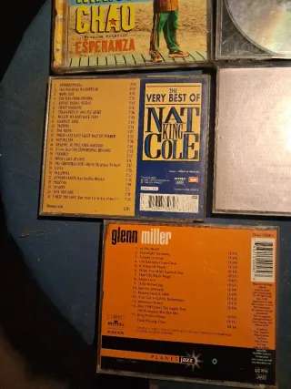 Lote 5 CDs: Manu , Nat King Cole,grem Miller Anton