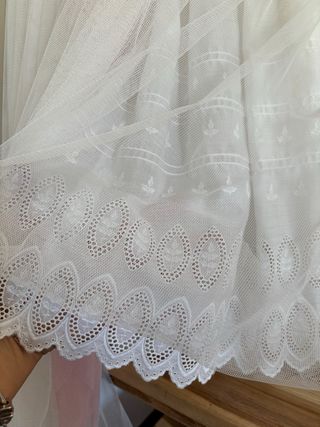 Vestido comunión vintage años 80 + tul – romántico