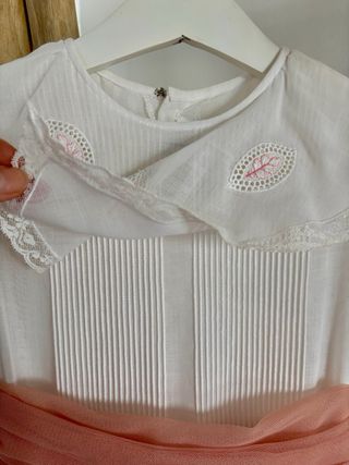 Vestido comunión vintage años 80 + tul – romántico