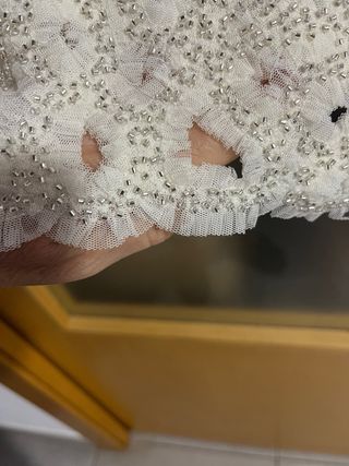 Falda Zara MIDI abalorios colección limitada