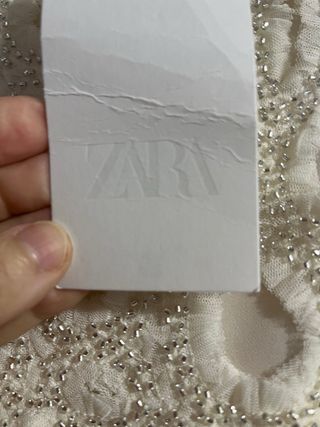 Falda Zara MIDI abalorios colección limitada