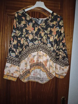 Blusa estampada mujer