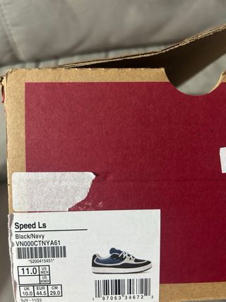 Vans Speed LS Scarpe Blu Navy Taglia 44.5