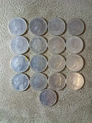 17 monedas 1 peseta