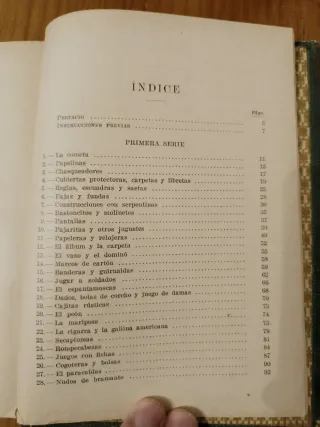 Trabajos manuales y juegos infantiles. 1923.