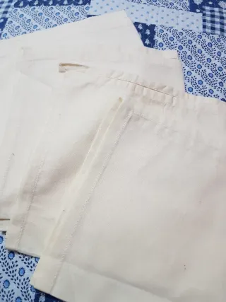 Set 4 Tovagliette Cotone Giallo/Beige