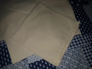 Set 4 Tovagliette Cotone Giallo/Beige