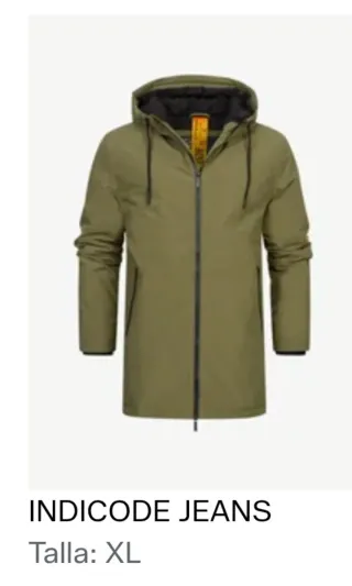 Abrigo JEANSCODE caqui talla XL nuevo