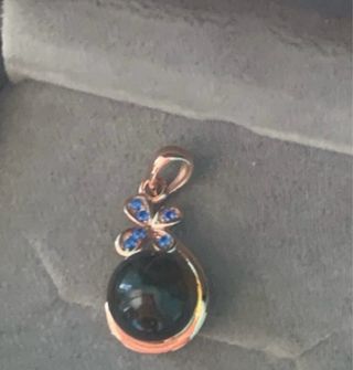 Colgante Ámbar Azul RD