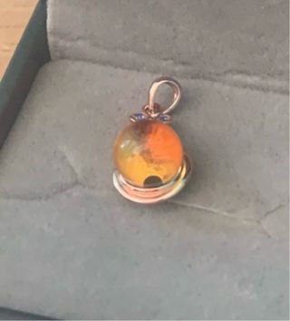 Colgante Ámbar Azul RD