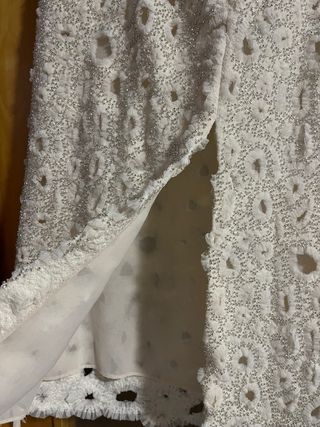 Falda midi abalorios T/XXL colección zara