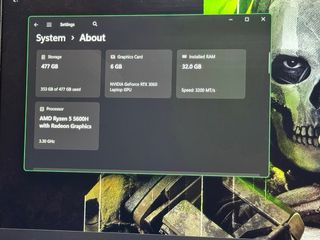 Legion 5 Ryzen 5 5600H RTX3060 32GB RAM 500GB SSD