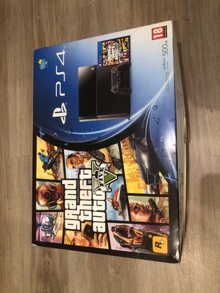 PS4 512GB Negra + Mando Rojo + Cables