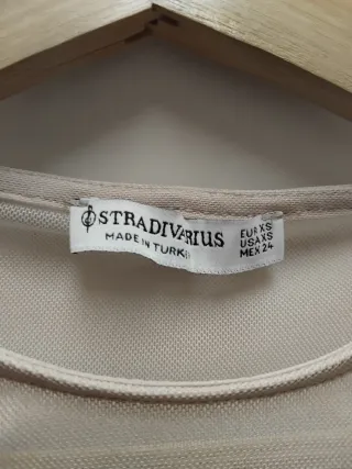 Body Stradivarius Talla XS Beige/Marrón