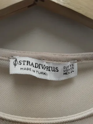 Body Stradivarius Talla XS Beige/Marrón