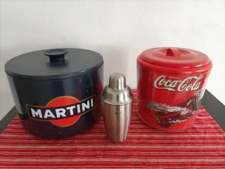 Coctelera Leopold Metal plata y rojo