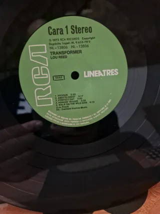 Vinilo Lou Reed Transformer