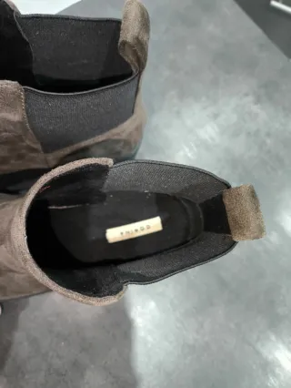 Botines plataforma ante marrones