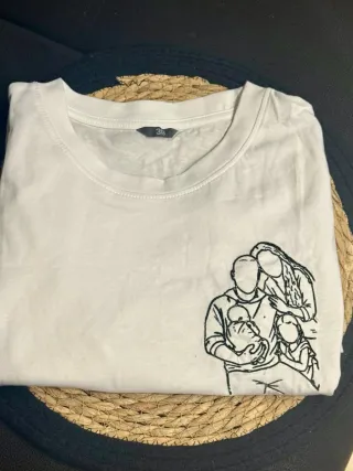 Camiseta bordada con foto