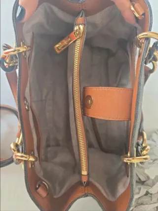 Bolso Michael Kors Marrón y Dorado