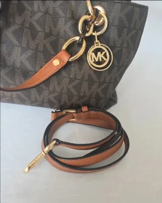 Bolso Michael Kors Marrón y Dorado