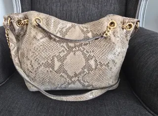 Bolso Michael Kors Piel Serpiente Dorado