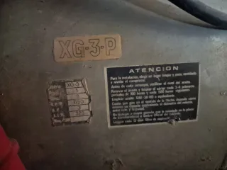 Compresor de aire industrial.