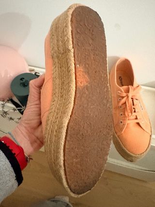 Superga plataforma melocotón T38