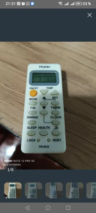 Mando Aire Acondicionado  Firtline  Hisense Haier