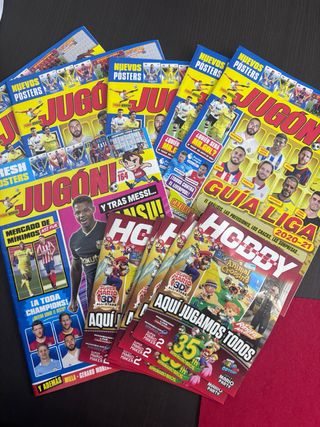 LOTE REVISTAS JUGON REPETIDAS DE PANINI