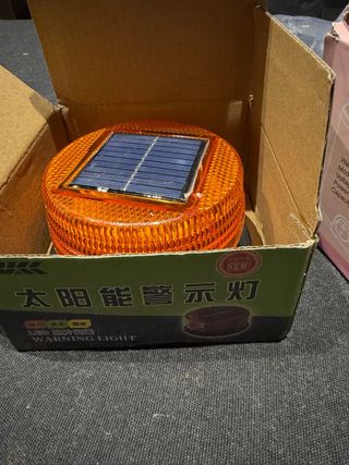 Baliza solar LED naranja
