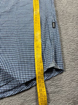 Camicia Hugo Boss slim fit a quadretti blu