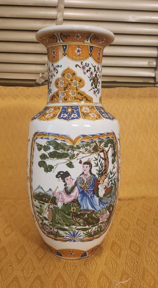 Vaso Decorato Scene Orientali
