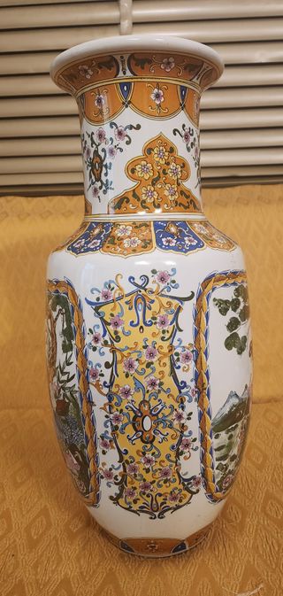 Vaso Decorato Scene Orientali