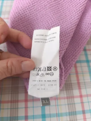 Jersey Adolfo Domínguez pico morado Talla XL