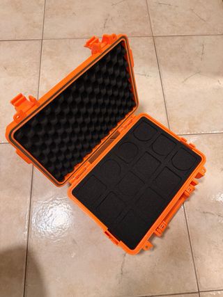 Valigetta porta orologi arancione