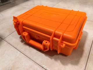 Valigetta porta orologi arancione