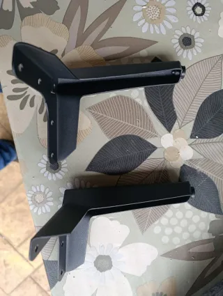 Tre 3 Gambe per mobili in metallo nero