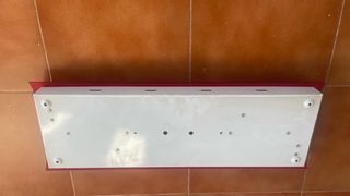 Lámpara de techo moderna roja y blanca