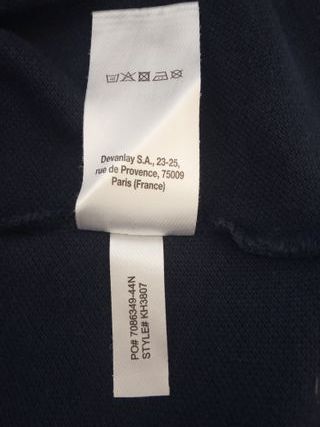 Polo Lacoste Azul Marino de manga larga – Talla 7