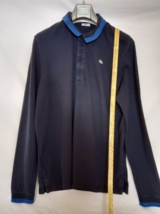 Polo Lacoste Azul Marino de manga larga – Talla 7
